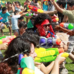 el agua en los festejos de Carnaval