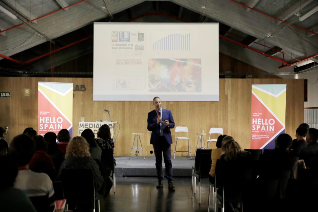 Vicente Zapata, emprendedor social de la Red Impulsores del Cambio, participó en el Festival Hello Spain junto a otros innovadores sociales