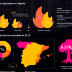 En la siguiente infografía sobre incendios forestales en España encontrarás datos sobre estos fuego.