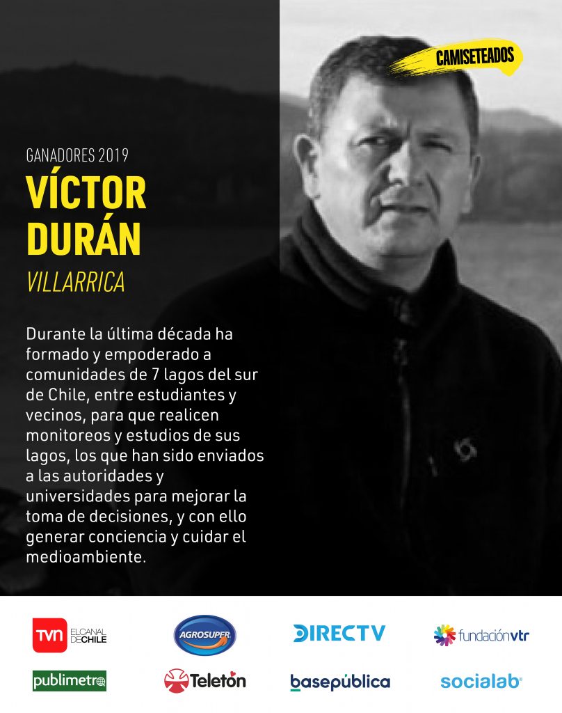 Víctor Durán, premio Camiseteados