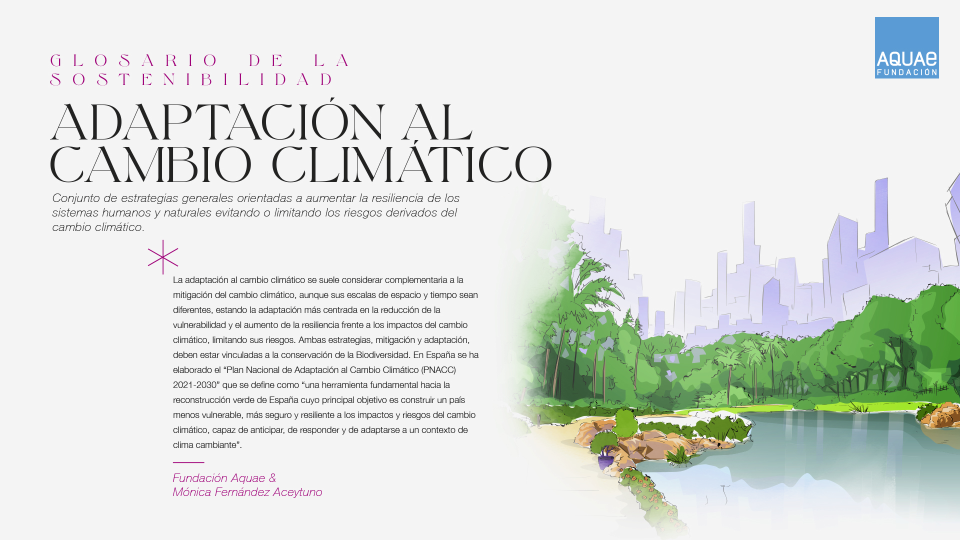 Glosario de la Sostenibilidad - Adaptación al Cambio Climático