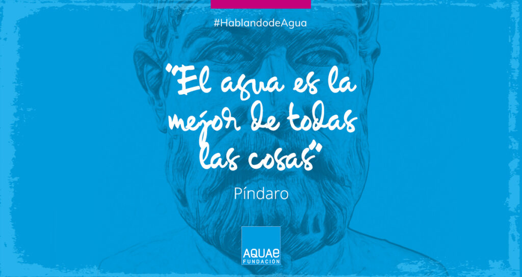 Pindaro hablando de agua